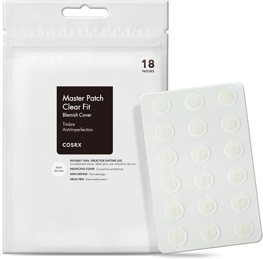 COSRX Clear Fit Master Patch acne spot treatment – fast healing hydrocolloid pimple patch for blemish-prone skin