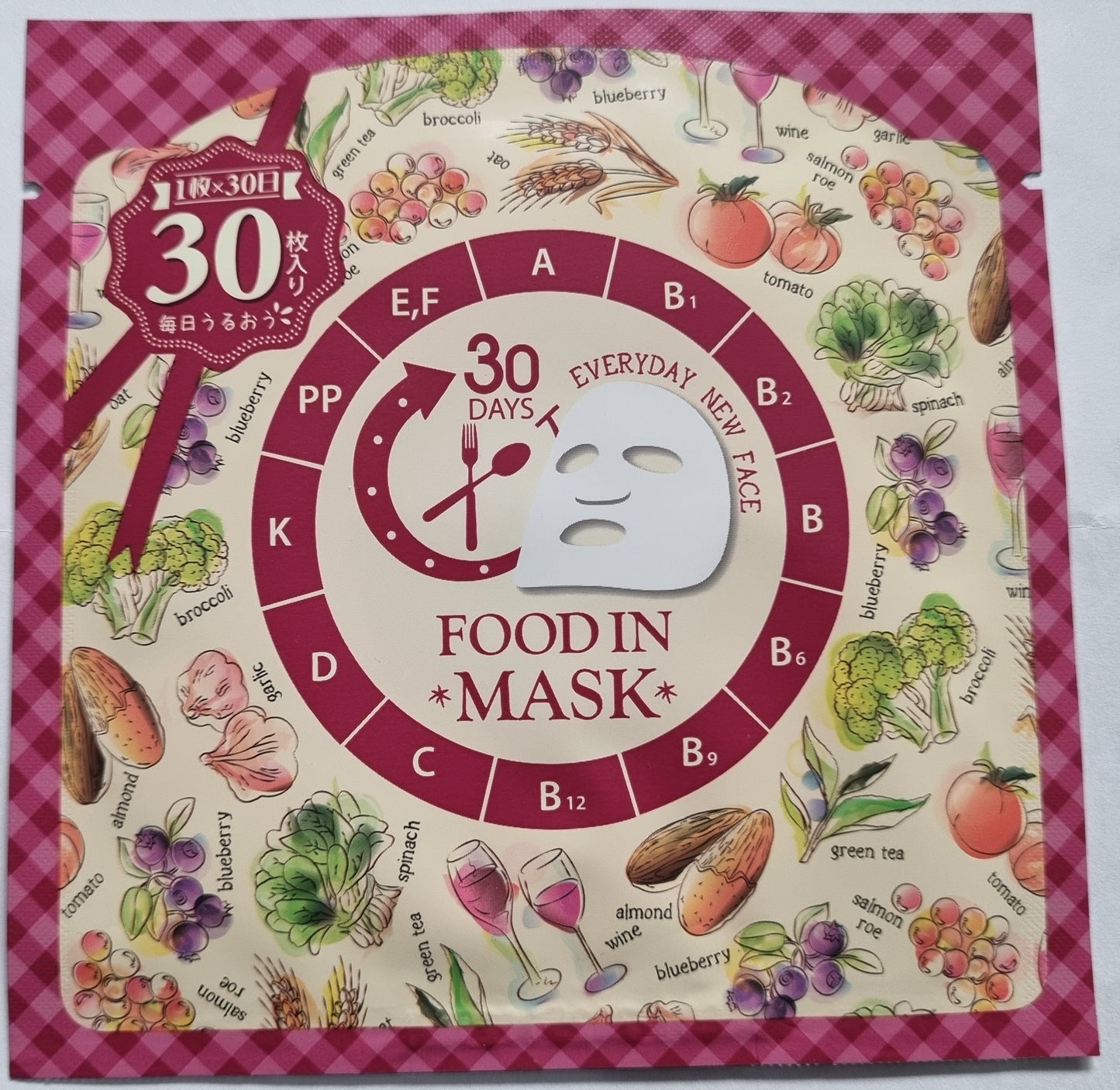 7 Beauty Food In Sheet Mask – Korean face mask with superfood ingredients for glowing skin