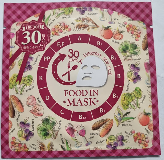 7 Beauty Food In Sheet Mask – Korean face mask with superfood ingredients for glowing skin