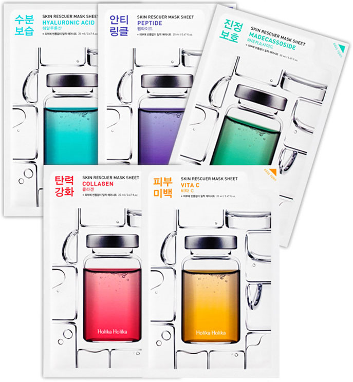 Holika Holika Madecassoside Skin Rescuer Sheet Mask – Soothing Korean Face Mask for Sensitive & Redness-Prone Skin