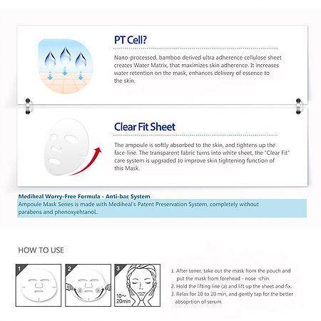 MEDIHEAL P.D.F A.C Dressing Ampoule Face Mask Ex. Upgrade EX. X3 - Yes! You Beauty