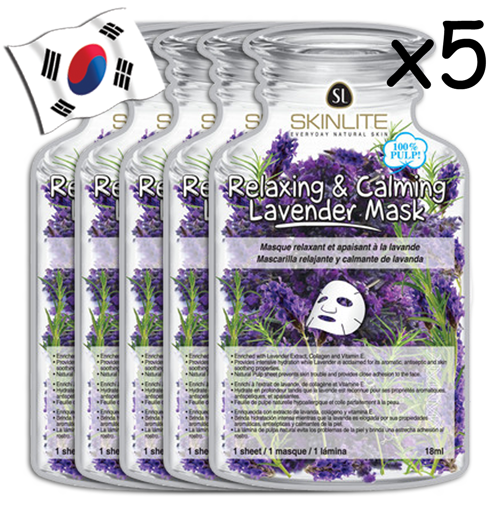 SKINLITE Relaxing & Calming Lavender Face Mask (Bottle Shaped) - Yes! You Beauty