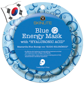 SKINLITE Intense Blue Energy Face Mask with Hyaluronic Acid (Circle Shape) - Yes! You Beauty