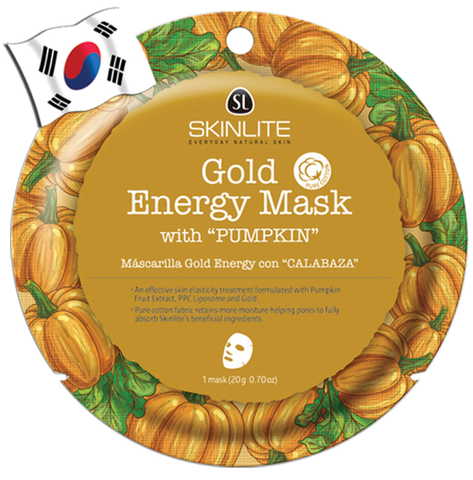 SKINLITE Intense Gold Energy Face Mask with Pumpkin (Circle Shape) - Yes! You Beauty