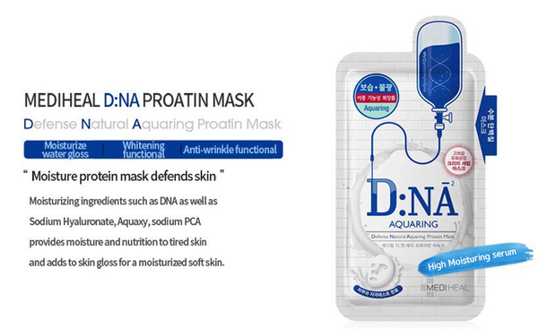 MEDIHEAL DNA Proatin Hydrating Face Mask Aquaring - Yes! You Beauty