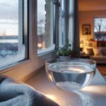 A bowl of salt water by the window in winter: this simple trick works just as well as aluminum foil in summer