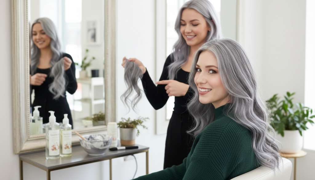 Goodbye Hair Dyes: The Viral Grey Hair Trend Making Natural Coverage Look Youthful Again