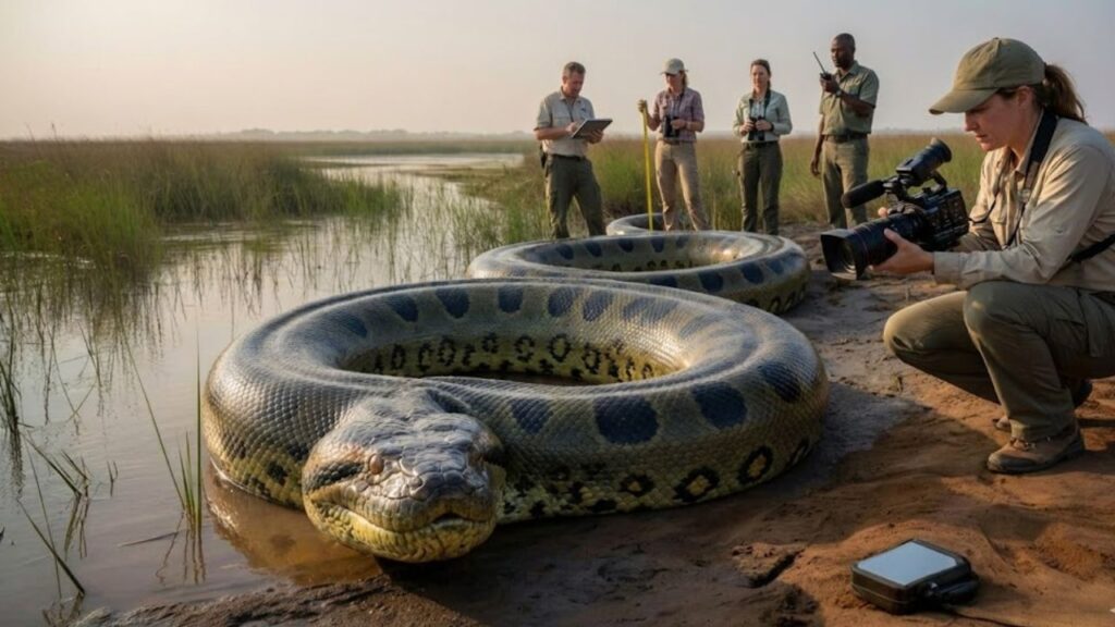 exceptionally large African python
